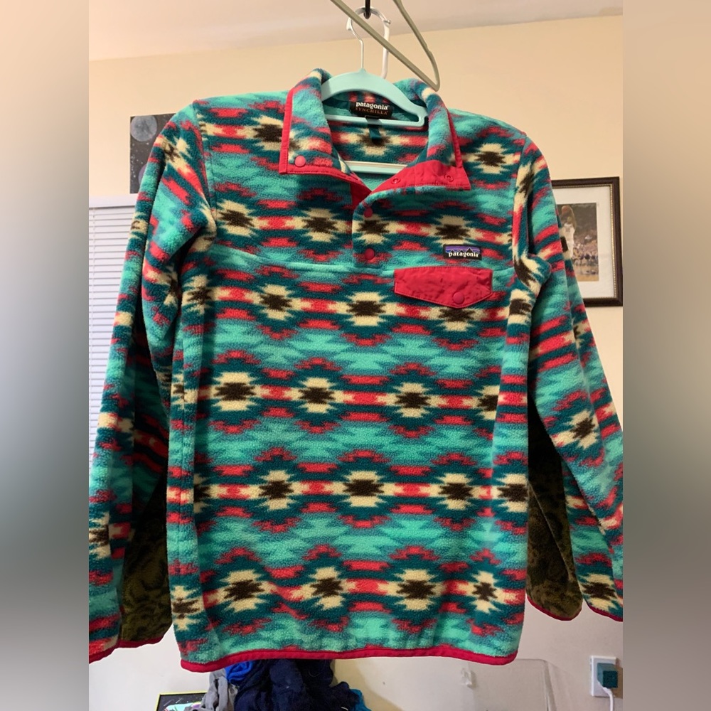 Patagonia light-weight Synchilla Wild Desert fleece pull-over — XS